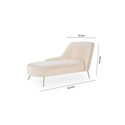 Modern Curved Lounge Chaise Chair – Elegant Upholstered Accent Seat-Shivora Crafts