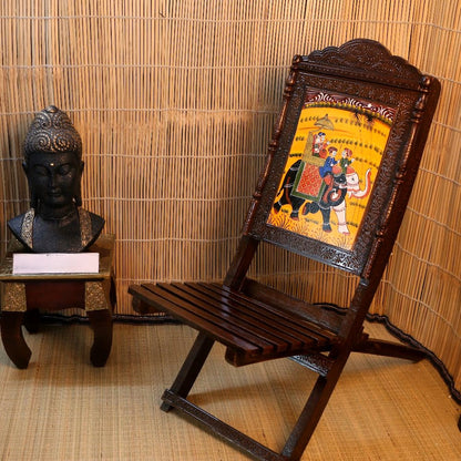Wooden Painted Mehrap Chair Single