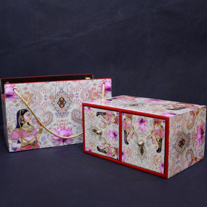 WOOD PRINTED DRY FRUIT BOX