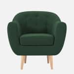 Elegant Button Tufted Accent Armchair