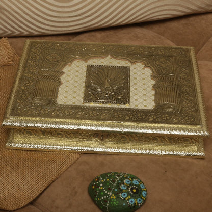 13X7 jARMER PEACOCK DRY FRUIT BOX