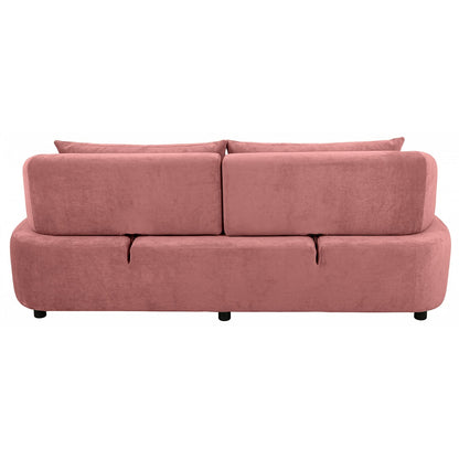 Modern 3 Seater Tufted Sofa | Fabric Upholstered Living Room Sofa