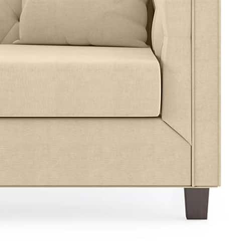 Modern 3-Seater Tufted Sofa with Rolled Arms-Shivora Crafts