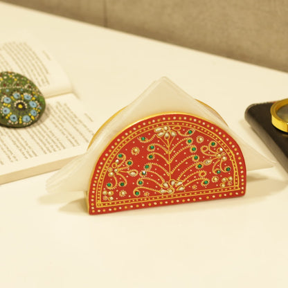 Marble Napkin Holder – Handcrafted Natural Stone Table Accessory
