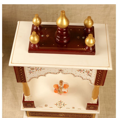 5 GHUMBAJ MANDIR OPEN WHITE COLOUR 9X18X18