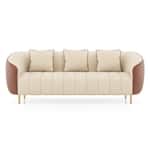 Quilted Channel Back 3 Seater Sofa