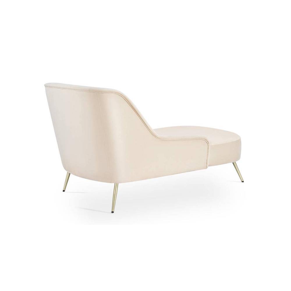 Modern Curved Lounge Chaise Chair – Elegant Upholstered Accent Seat-Shivora Crafts