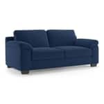 Modern 3 Seater Sofa | Plush Upholstered Sofa with Rolled Arms- Shivora Crafts