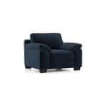 Modern 1 Seater Sofa | Plush Upholstered Armchair with Rolled Arms-Shivora Crafts
