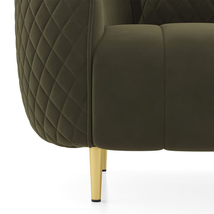 Quilted Channel Back 3 Seater Sofa