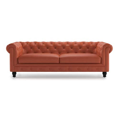Classic Chesterfield 3 Seater Sofa with Deep Button Tufting