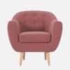 Elegant Button Tufted Accent Armchair