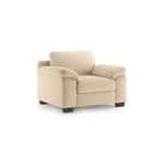 Modern 1 Seater Sofa | Plush Upholstered Armchair with Rolled Arms-Shivora Crafts