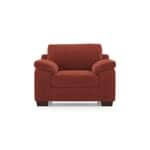 Modern 1 Seater Sofa | Plush Upholstered Armchair with Rolled Arms-Shivora Crafts
