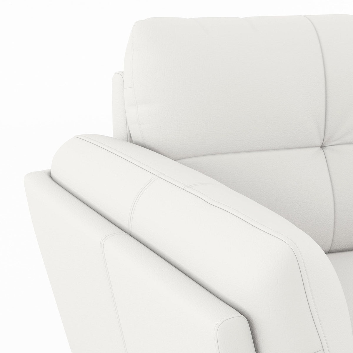 Modern 3-Seater Sofa with Tufted Backrest & Sleek Metal Legs