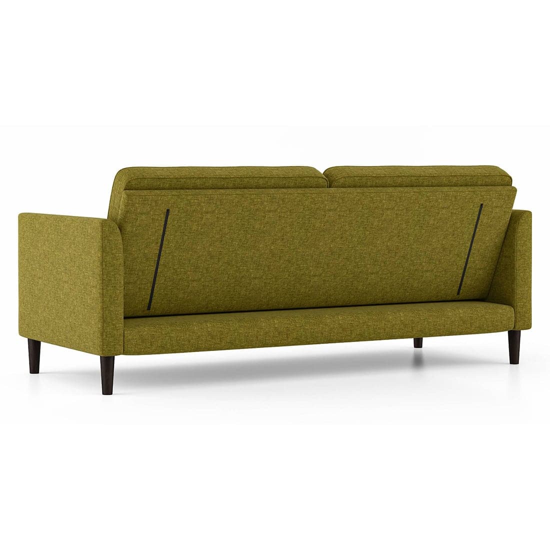 Modern 3 Seater Fabric Sofa with Cushioned Backrest- Shivora Crafts