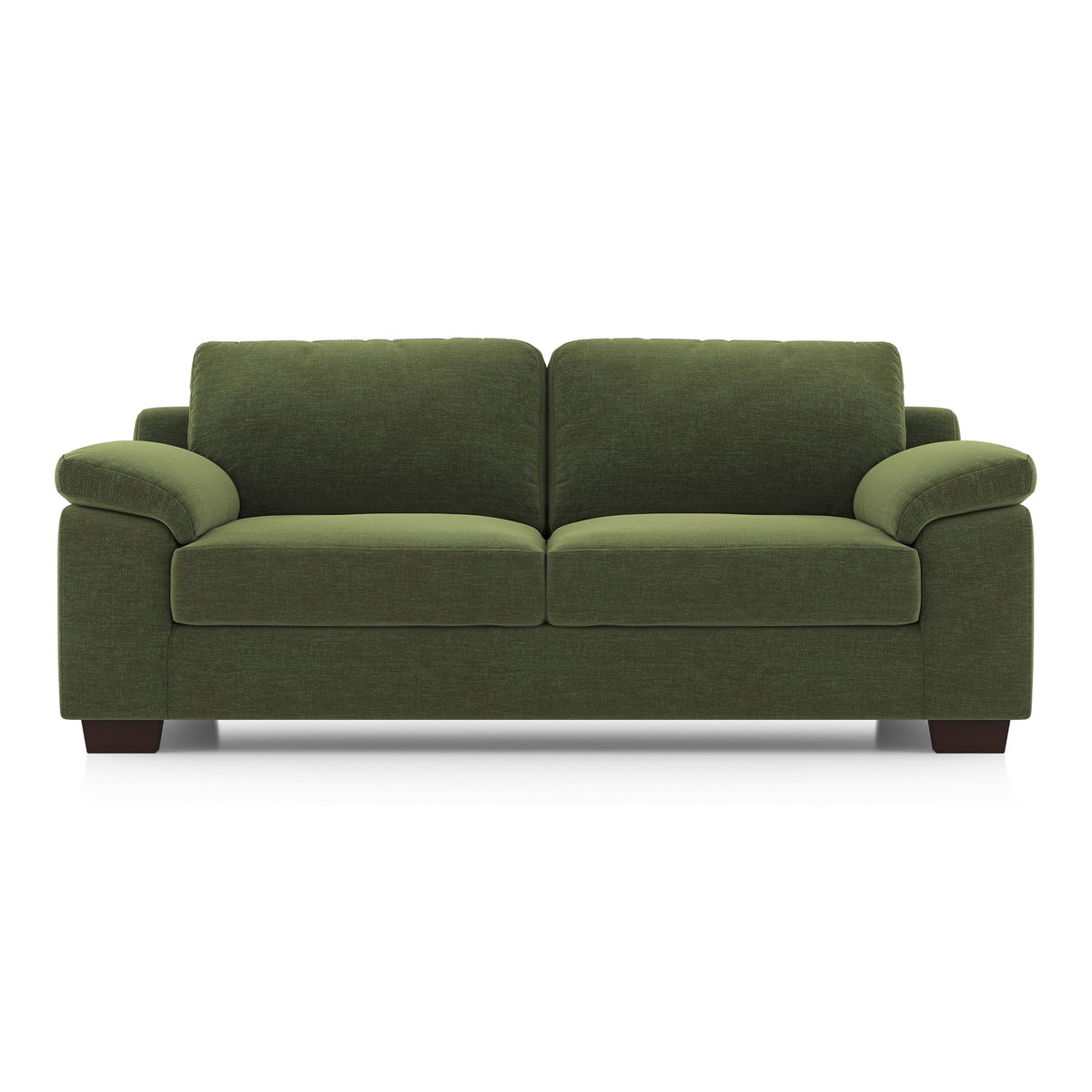 Modern 3 Seater Sofa | Plush Upholstered Sofa with Rolled Arms- Shivora Crafts