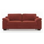 Modern 3 Seater Sofa | Plush Upholstered Sofa with Rolled Arms- Shivora Crafts